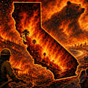 California's on fire again