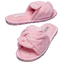 Laura Ashley Spa Knot Memory Foam Slippers with Floral Outsole