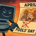 Fill in the blank: The internet _______ April Fools' Day.
