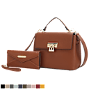 MKF Collection Hadley Vegan Leather Satchel Bag & Wallet by Mia K