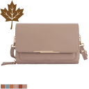Donna & Becky Leilani Double Zipper Phone Crossbody with Metal Bar