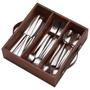 Oneida Mooncrest 30-Piece Flatware Set with Caddy