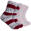 2-Pack: Nicole Miller Ladies Chenille Popcorn Lodge Socks