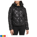 Kenneth Cole Diamond-Quilted Hooded Puffer Coat