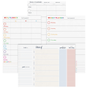 3-Pack: Paperage Weekly Organizational and Meal Planning Tear-Off Pads