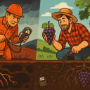 Two branches of the Schlumberger family: one reads the earth for oil, one for grapes. Which underground treasure would YOU rather strike?