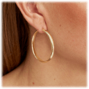 Savvy Cie Italian Made Hoop Earrings