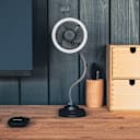 2-Pack: Veho 3-in-1 Desktop Fan with Ring Light & Wireless Charging