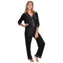 Angelina Women's Classic Brushed Microfiber Long Sleeve Pajama Set