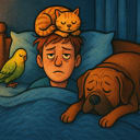 Where does your pet sleep?