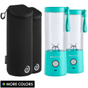 2-Pack: BlendJet 2 Portable Blenders with Insulated Sleeves