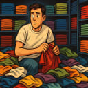 American Apparel T-shirt stash.