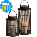 2-Pack: Sterno Solar Basket Lanterns