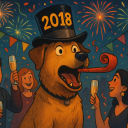 Hapi New Year!  WOOF!!