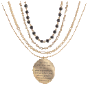 Good Work(s) "Blessed" Double-Sided 4-Piece Necklace Set