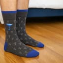 4-Pack: Rockport Martini Theme Mens Crew Sock