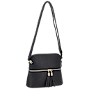 Donna & Becky Dome Crossbody with Tassel Zip