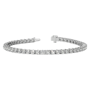 Voss+Agin 6.0 Carat TW Lab-Created White Sapphire Tennis Bracelet