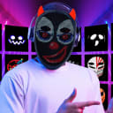 Rechargeable LED Halloween Mask