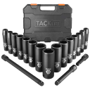 Tacklife 18-Piece 1/2-inch Drive Deep Impact Socket Set