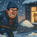 The worst part of the winter is: