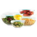 EatNeat Set of 5 Airtight Glass Food Storage Containers