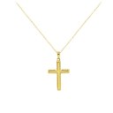 Savvy Cie 18K Gold Sterling Silver Cross Pendant Necklace