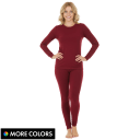 Thermajane Fleece-Lined Thermal Crew Neck Top and Pant Set