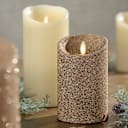 Luminara 4-Piece Flameless Smooth & Glitter Candles