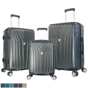 Olympia USA Voyager 3-Piece Premium Hardside 8-Wheel Luggage Set