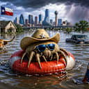 It's getting a mite floody in parts of Texas