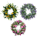 Glowing Petals 24" Solar Wreaths