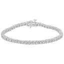 Diamond Muse 1/2 Carat TW Round Natural Diamond Tennis Bracelet