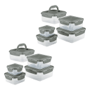 Rachael Ray 20-Piece Nestables Food Storage Square Set