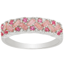 Kylie Harper Baguette-Cut Ombre Band Ring