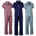 Born Short Sleeve Notch Collar & Pant Pajama Set