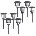 8-Pack: Sterno Solar Edison Path Lights