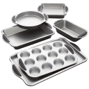 Cuisinart 6-Piece Easy Grip Nonstick Bakeware Set With Silicone Handles