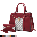 MKF Collection Christine Circular Print Satchel & Wallet Set by Mia K