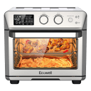 ECOWELL Air Fryer 26.4QT Stainless Steel 15-in-1 Air Fryer Toaster Oven