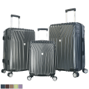 Olympia USA Voyager 3-Piece Premium Hardside 8-Wheel Luggage Set