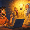 What would your startup idea be after a mystical revelation? Pitch us excitedly in the comments.