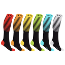 6-Pack: XTF Elite Comfort Anti Fatigue Everyday Wear Travel Flight Socks