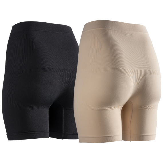 2-Pack: Sofft Compression Mid-Thigh Short (Black, Nude, 2X) - Picture 3 of 8