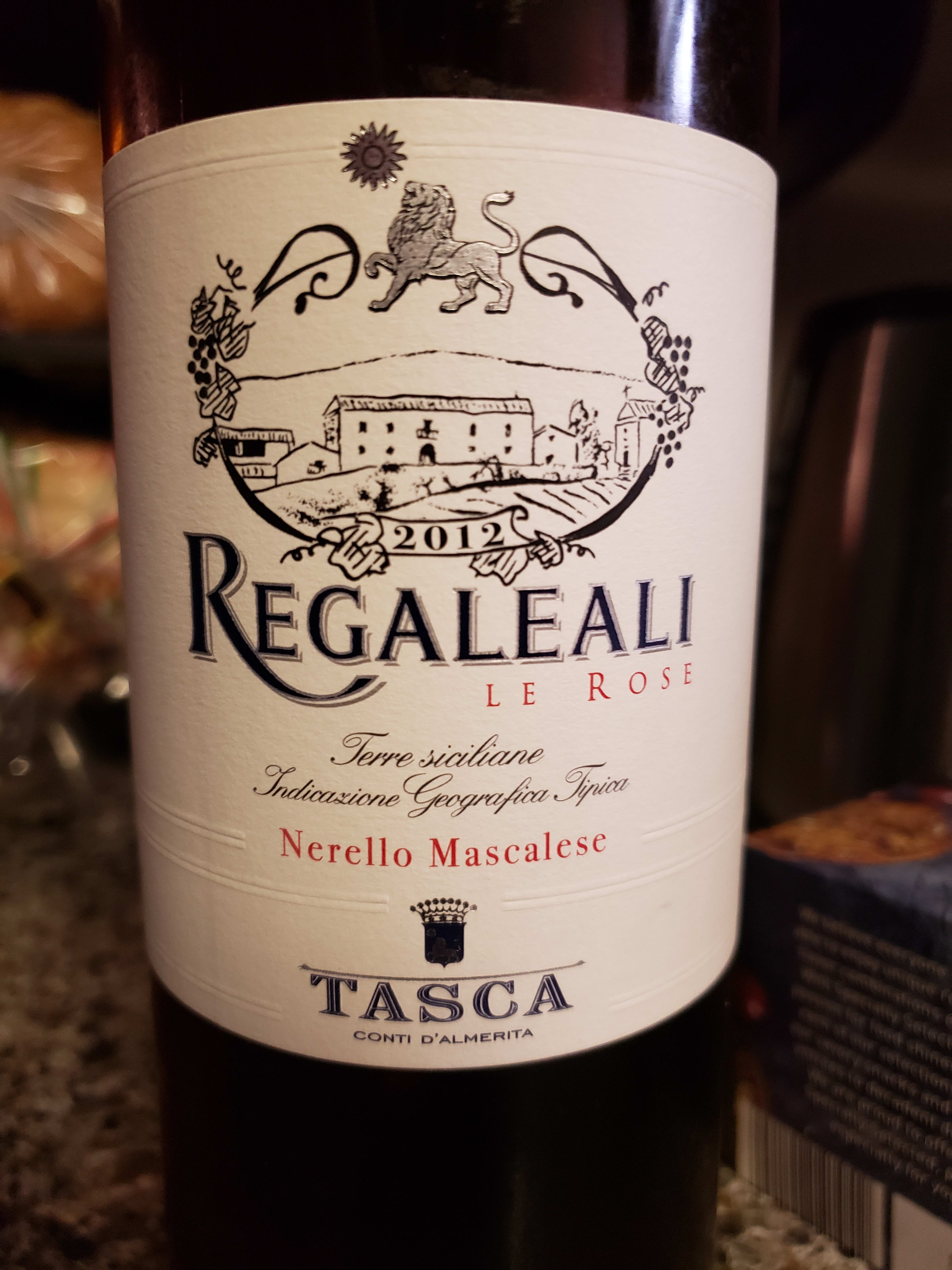 2012 Tasca D'Almerita Sicilia Le Rose di Regaleali