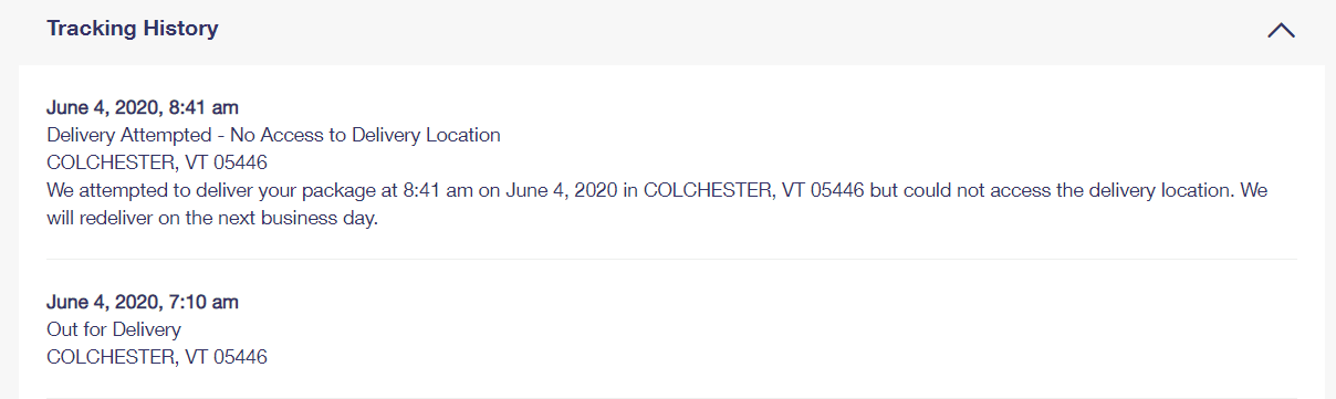 Delivery Exception. Womp Womp.