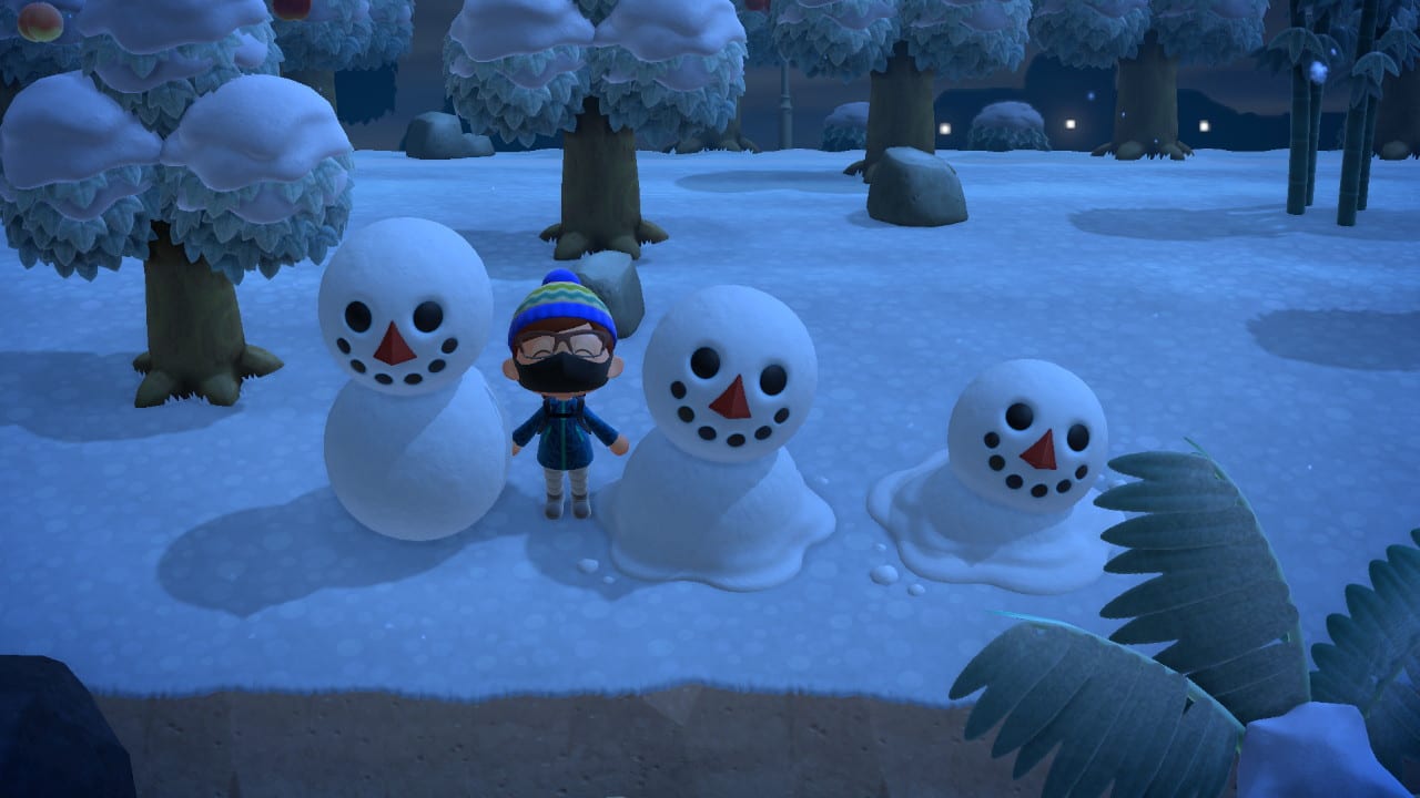 In various stages of melting!