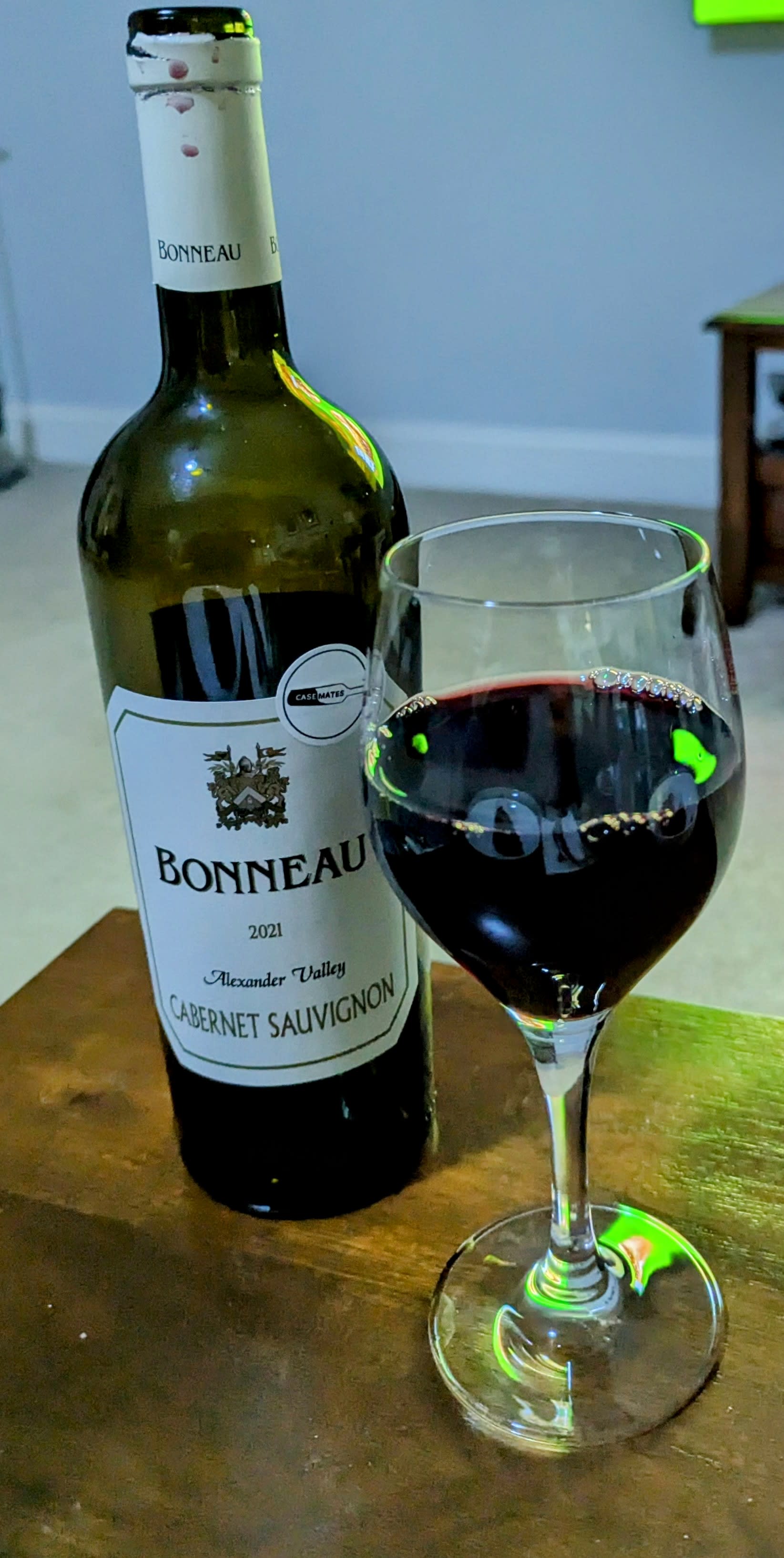 Image of bottle and glass