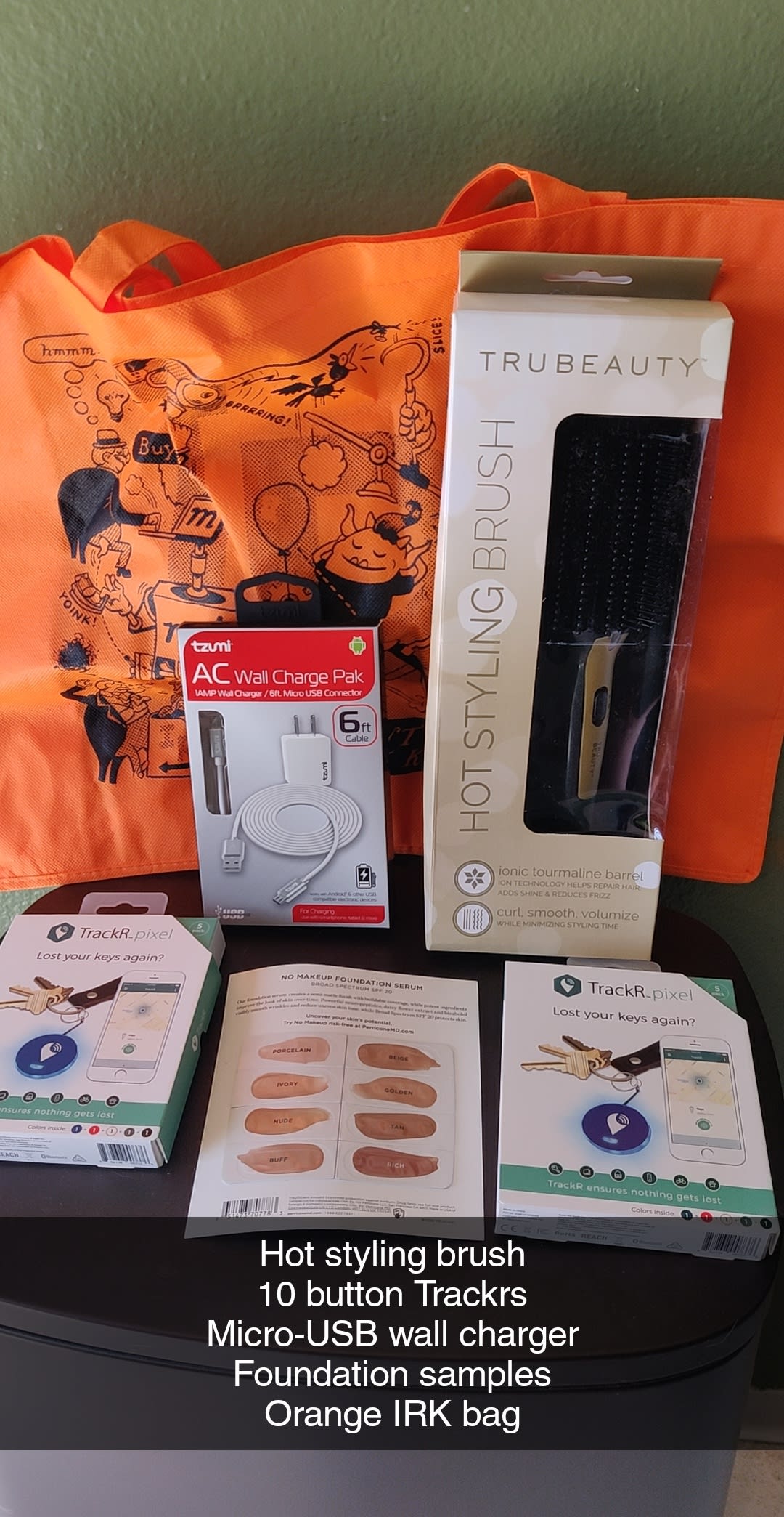 Mine arrived in a meh-ry small box and was pretty light, so I didn't have high hopes.Heated styling brush is a win as a gift!