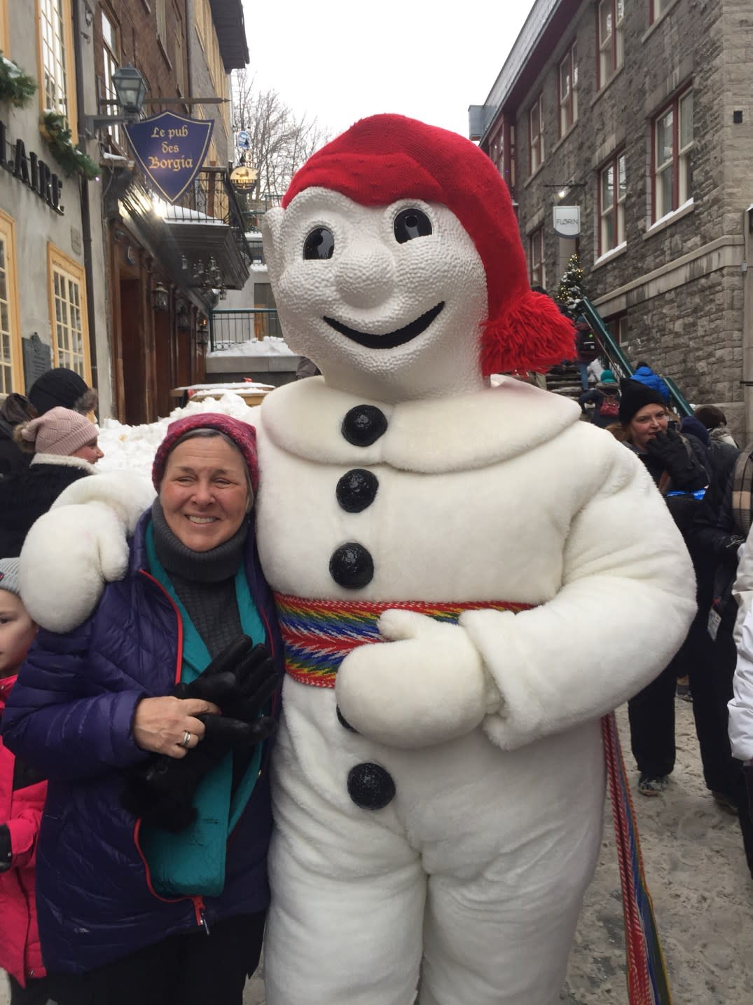 Not me pictured. Poor lady has no idea what' in store for her! 